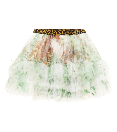 Camilla Kids' Printed Tulle Skirt In Tiger Trap