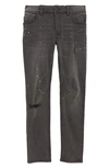 Treasure & Bond Distressed Paint Splatter Jeans In Splatter Wash