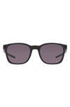 Oakley Oakely Prizm™ 55mm Sunglasses In Matte Black/ Prizm Grey