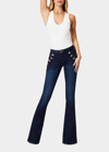 Ramy Brook Helena High Rise Flare Jeans In Dark Rinse In Dark Rinse