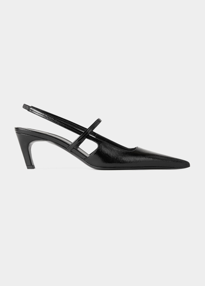 TOTÊME SHARP LEATHER SLINGBACK PUMPS