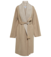 LOEWE ANAGRAM JACQUARD WOOL COAT