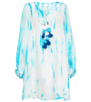 ANNA KOSTUROVA TIE-DYE SILK MINIDRESS