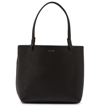The Row Park Small Leather Tote Bag In Black Pld