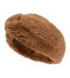 Max Mara Ovid Camel Hair And Silk Teddy Headband In Camello