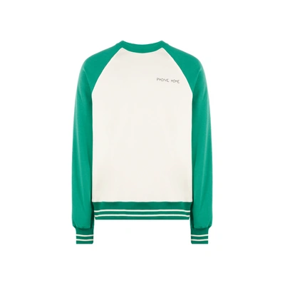 Maison Labiche Sweatshirt Dolent Phone Home En Coton Organique