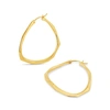 Dinny Hall 22ct Gold-plated Vermeil Silver Thalassa Medium Faceted Hoop Earrings In Gold