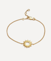 Rachel Jackson 22ct Gold-plated Electric Goddess Sun Bracelet In Gold