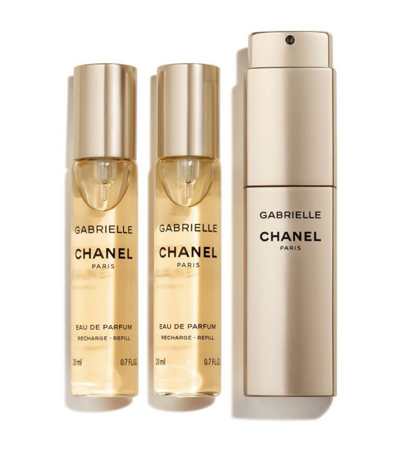 Chanel Harrods Chanel (gabrielle Chanel) Eau De Parfum Twist And Spray (3 X 20ml) In Multi