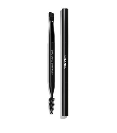Chanel Harrods Chanel (pinceau Duo Sourcils) Dual-ended Brow Brush N°207 In White