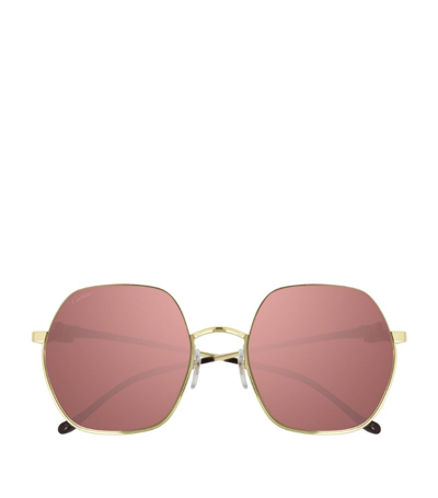 Cartier Harrods Sunglasses In Gold