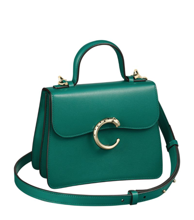Cartier Harrods Top-handle Bag In Green