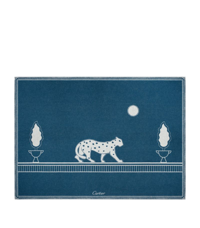 Cartier Harrods Blanket (190cm X 140cm) In Blue