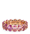 SHAY SHAY ROSE GOLD AND PINK SAPPHIRES BASICS ETERNITY RING