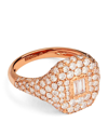 SHAY SHAY ROSE GOLD AND DIAMOND NEW MODERN PINKY RING