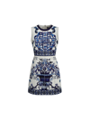 Dolce & Gabbana Printed Cotton Blend Dress  Printed  Donna 38 In Tris Maioliche
