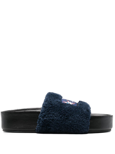 Stella Mccartney Fantasia Mickey Vesta Slides In Navy