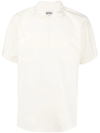 Engineered Garments Half-zip Cotton-blend Shirt In Neutrals