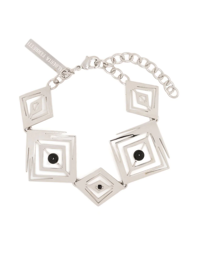 Alberta Ferretti Geometric Silver-tone Bracelet