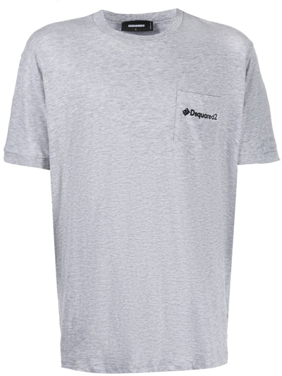 Dsquared2 Logo-print T-shirt In Grey