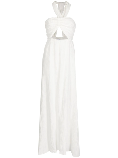 Faithfull The Brand Halona Crossover Maxi Dress In White