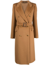 Tagliatore Jole Double-breasted Trench Coat In Brown