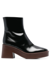 TOD'S PLATFORM 80MM ANKLE BOOTS