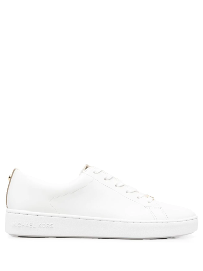 Michael Michael Kors Keaton Monogram-panel Sneakers In White