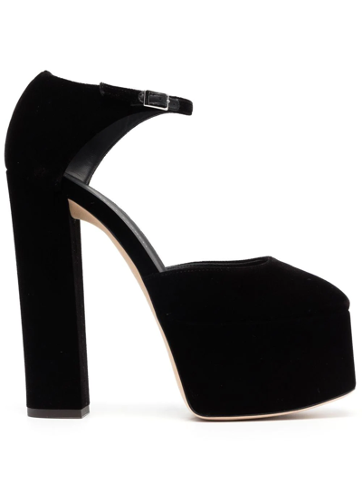 Giuseppe Zanotti 160mm Block-heel Suede Pumps In Black