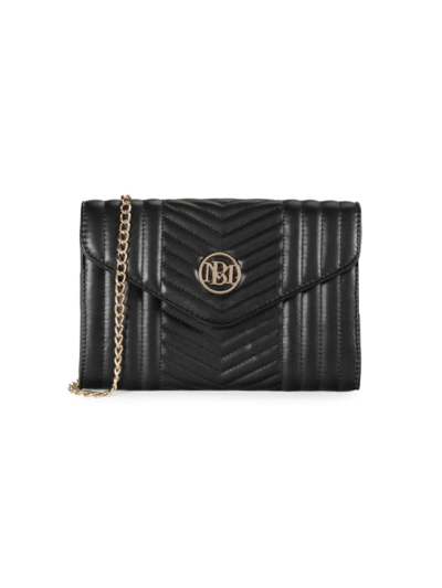 Badgley Mischka Women's Quilted Crossbody Bag In Black