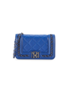 Badgley Mischka Women's Diamond-quilted Crossbody Bag In Blue