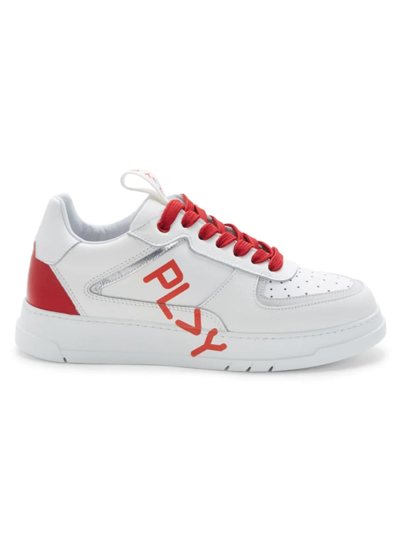 Off Play Women's Logo Platform Sneakers In White Rosso