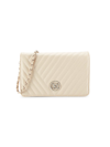 Badgley Mischka Women's Large Quilted Crossbody Bag In Off White