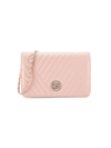 Badgley Mischka Women's Large Quilted Crossbody Bag In Blush