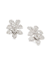 Effy Women's 14k White Gold & 0.89 Tcw Diamond Flower Stud Earrings In White Gold