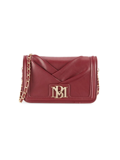 Badgley Mischka Women's Pleated Crossbody Bag In Wine