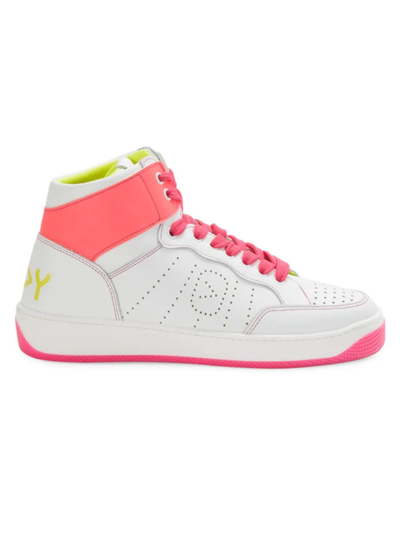 Off Play Women's Colorblock High Top Sneakers In White