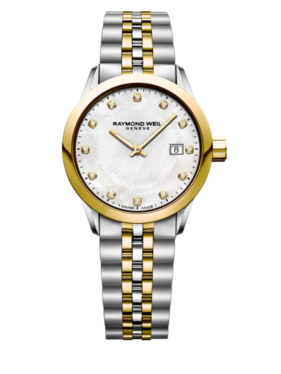 Raymond Weil Women's Freelancer Ladies Two-tone Stainless Steel Bracelet Watch In Neutral