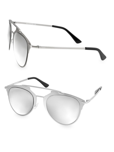 Aqs Women's Alfie 52mm Aviator Sunglasses In Steel