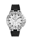 VERSACE MEN'S SPORT TECH STAINLESS STEEL & SILICONE STRAP WATCH