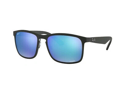 Pre-owned Ray Ban Ray-ban Sunglasses Rb4264 601sa1 Black Blue Flash Polar