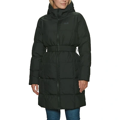 Pre-owned Jack Wolfskin Frozen Lake Coat Womens Jacket Down - Black All Sizes