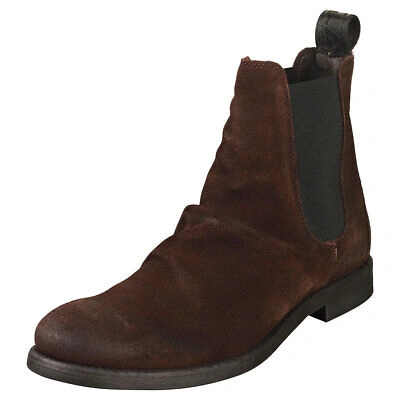 Pre-owned Replay City Mens Dark Brown Chelsea Boots