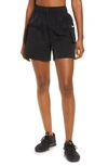 Nike Women's  Sportswear Essential Woven High-rise Shorts In Black