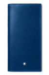 Montblanc Men's Meisterstück Long Leather Bifold Wallet In Blue