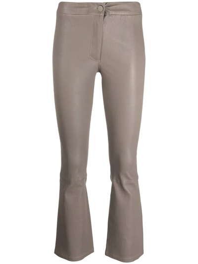 Arma Leather Trousers In Nude