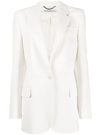 Stella Mccartney Single-breasted Blazer In White