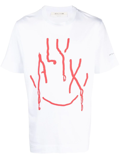 Alyx Logo-print Cotton T-shirt In White