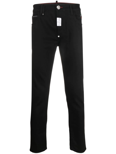 Philipp Plein Low-rise Skinny Jeans In Black