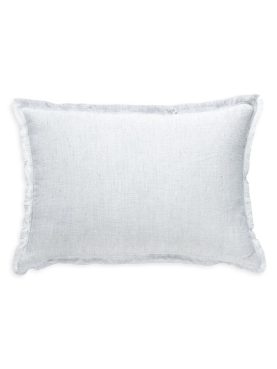 Anaya So Soft Linen Crossdye Down Pillow In Grey